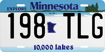 MN license plate 198TLG