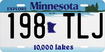 MN license plate 198TLJ