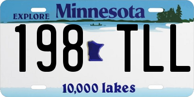 MN license plate 198TLL
