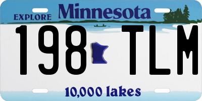 MN license plate 198TLM