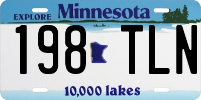 MN license plate 198TLN