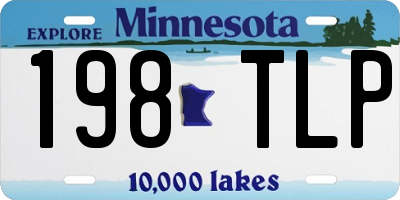 MN license plate 198TLP