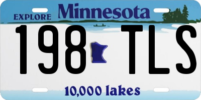 MN license plate 198TLS