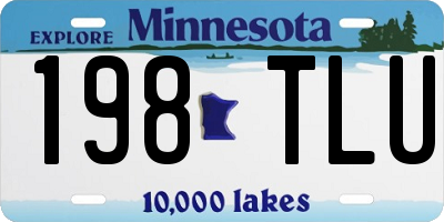 MN license plate 198TLU