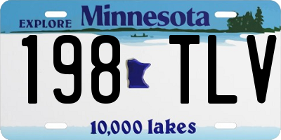 MN license plate 198TLV