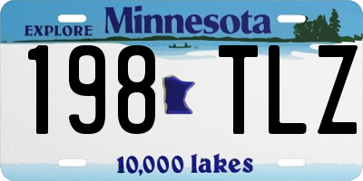 MN license plate 198TLZ