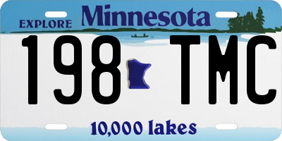 MN license plate 198TMC
