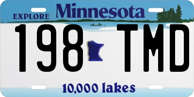 MN license plate 198TMD