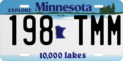 MN license plate 198TMM