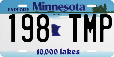 MN license plate 198TMP