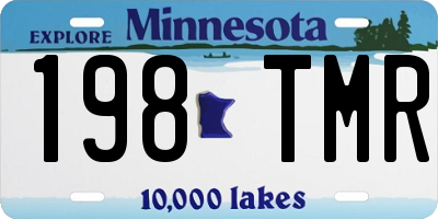 MN license plate 198TMR