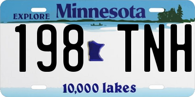 MN license plate 198TNH