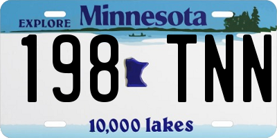 MN license plate 198TNN