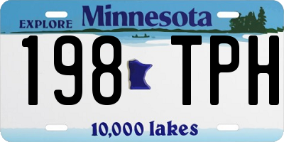 MN license plate 198TPH