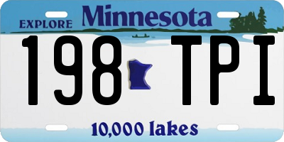MN license plate 198TPI