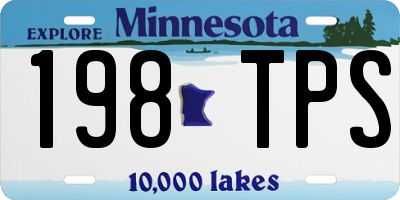 MN license plate 198TPS