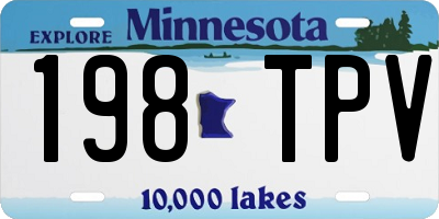 MN license plate 198TPV