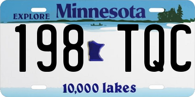 MN license plate 198TQC