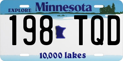 MN license plate 198TQD