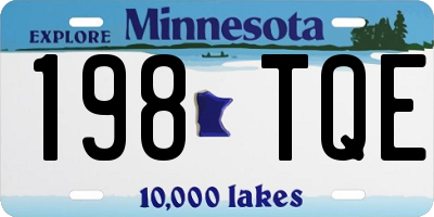 MN license plate 198TQE
