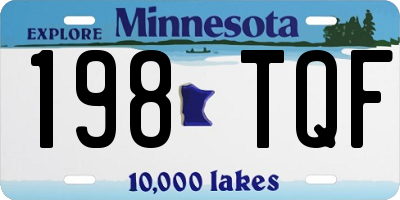 MN license plate 198TQF