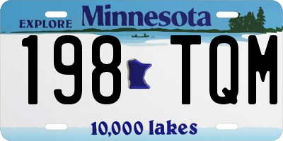 MN license plate 198TQM
