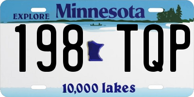 MN license plate 198TQP