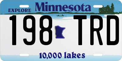 MN license plate 198TRD