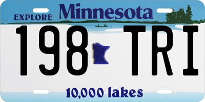 MN license plate 198TRI