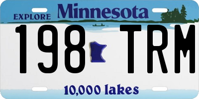 MN license plate 198TRM