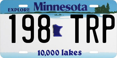 MN license plate 198TRP