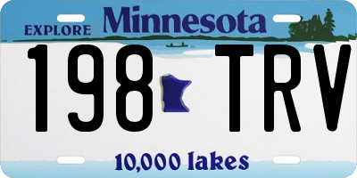 MN license plate 198TRV