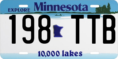 MN license plate 198TTB