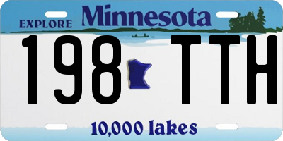 MN license plate 198TTH