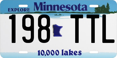 MN license plate 198TTL