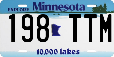 MN license plate 198TTM