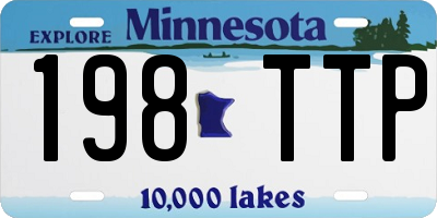 MN license plate 198TTP