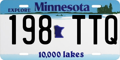 MN license plate 198TTQ