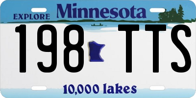 MN license plate 198TTS