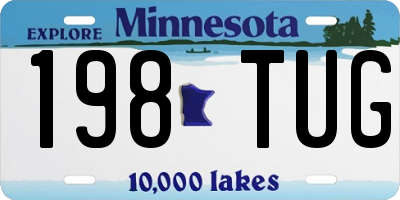 MN license plate 198TUG
