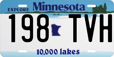 MN license plate 198TVH