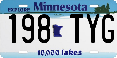 MN license plate 198TYG