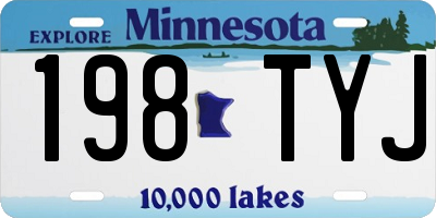 MN license plate 198TYJ