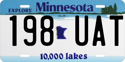 MN license plate 198UAT