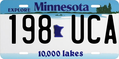 MN license plate 198UCA