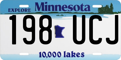 MN license plate 198UCJ