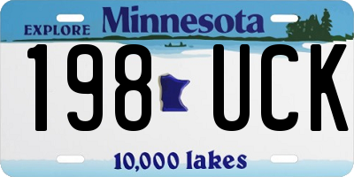 MN license plate 198UCK