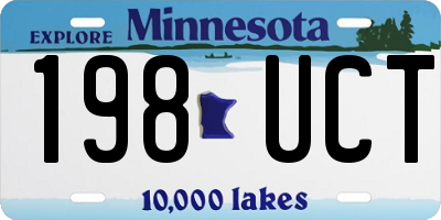 MN license plate 198UCT