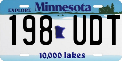 MN license plate 198UDT