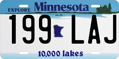 MN license plate 199LAJ